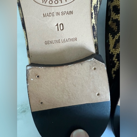 Stubbs & Wootton needlepoint leopard print Jane mules with box - Picture 8 of 12